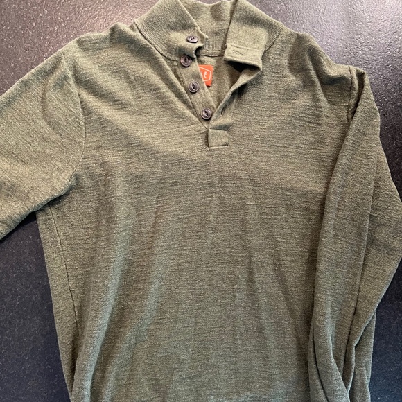 ALESBURY Riverside Button Mockneck Sweater L - Picture 2 of 5